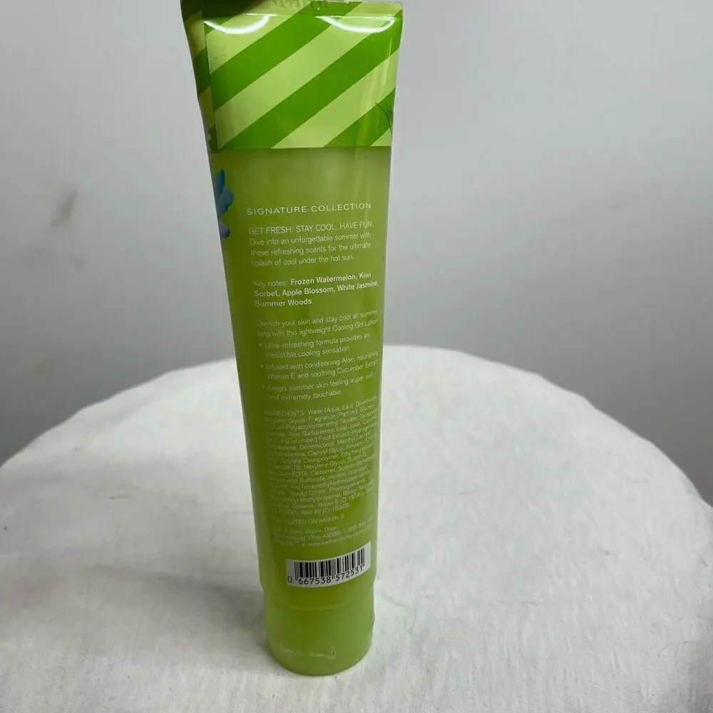 Bath & Body Works Cool Melon Kiwi Cooling Gel Lotion 5.6 Fl oz Rare Skin Sun